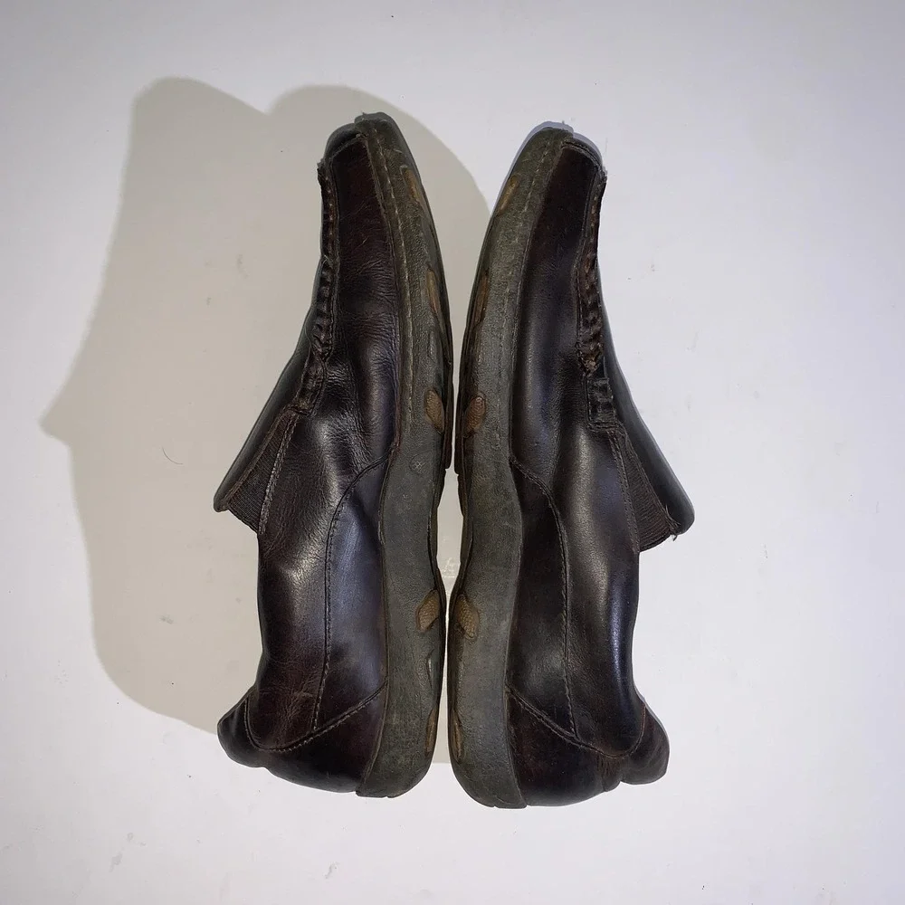BOC Born Loafers Mens 13 EU 45 Eric Brown Leather Slip On Shoes Comfort BM8033